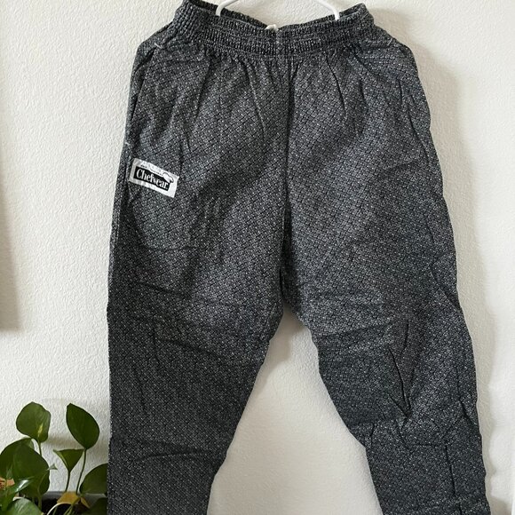 Women's Chefwear Black and White Patterned Pants (S) - Picture 1 of 4